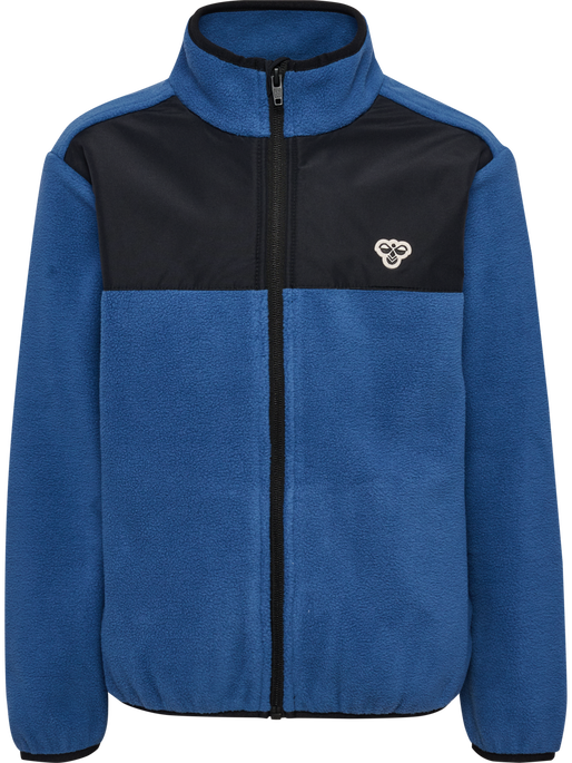 hmlJR FLEECE ZIP JACKET, TRUE NAVY, packshot