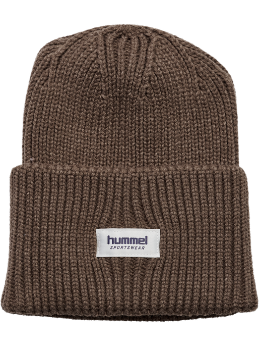 hmlJR HEAVY RIB KNIT BEANIE, PEPPERCORN, packshot