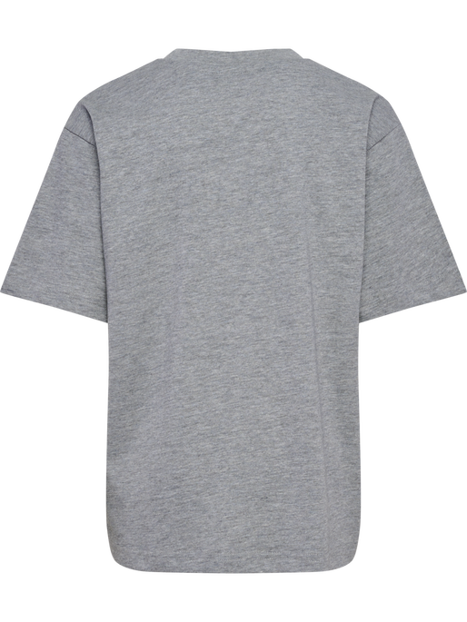 hmlJR LOOSE T-SHIRT S/S BEE, GREY MELANGE, packshot