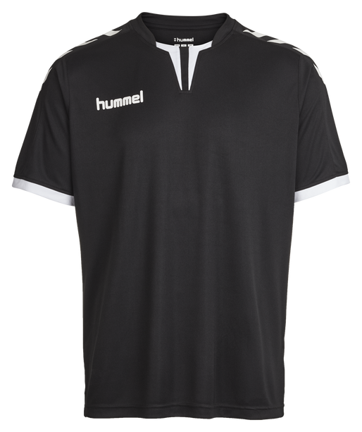 CORE SS POLY JERSEY, BLACK PR CORE SS POLY JERSEY, BLACK PR, packshot