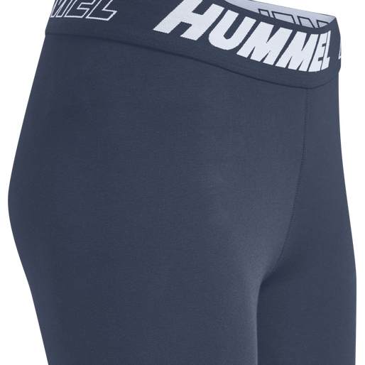 hmlTE MAJA MID WAIST COTTON TIGHTS, INSIGNIA BLUE, packshot