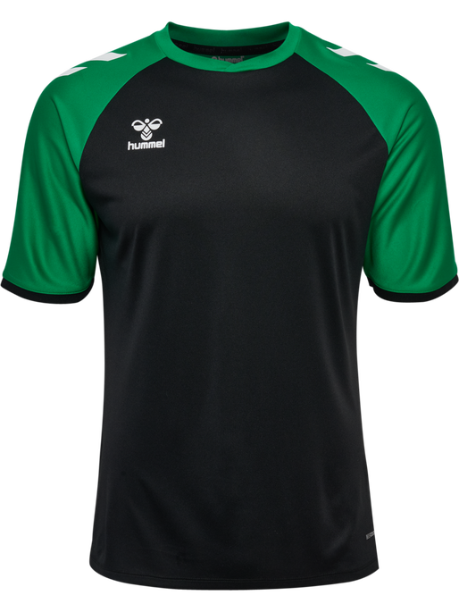 hmlMATCH LEAGUE JERSEY S/S, BLACK/JELLY BEAN hmlMATCH LEAGUE JERSEY S/S, BLACK/JELLY BEAN, packshot