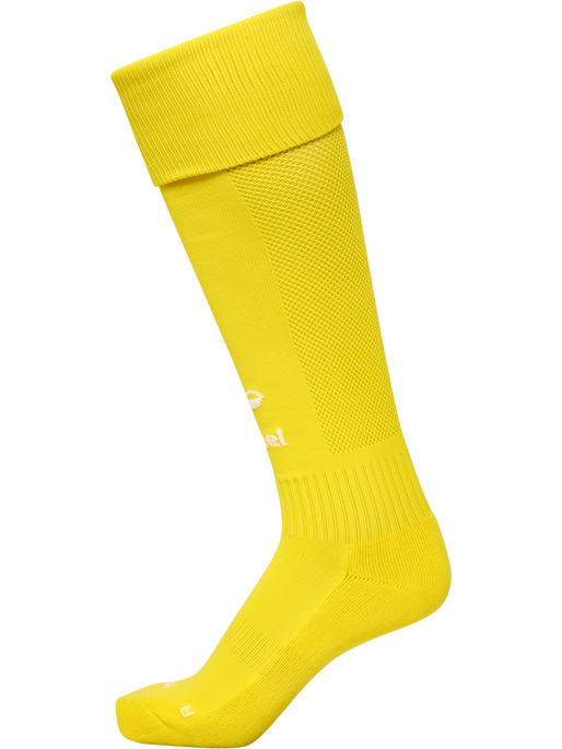 hmlESSENTIAL FOOTBALL SOCKS, BLAZING YELLOW/WHITE, packshot