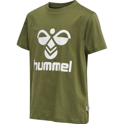 hmlTRES T-SHIRT S/S, CAPULET OLIVE, packshot