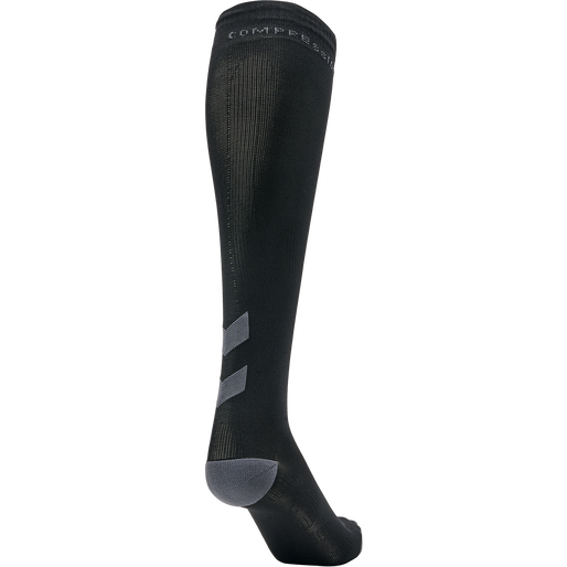 ELITE COMPRESSION SOCK, BLACK/ASPHALT, packshot