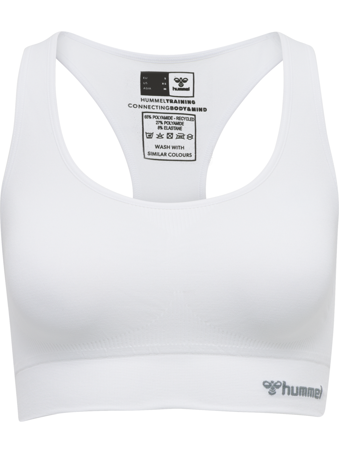 hmlTIF SEAMLESS SPORTS TOP, WHITE, packshot