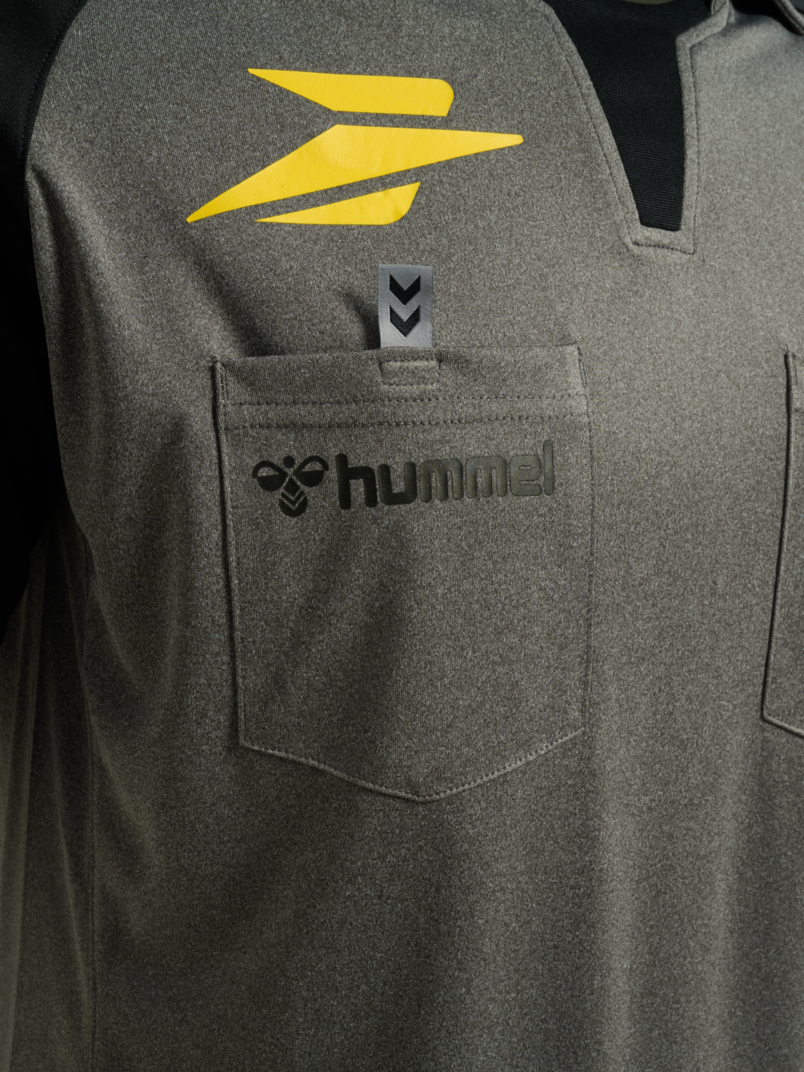 FFHB REFEREE JERSEY S/S, GREY MELANGE, packshot