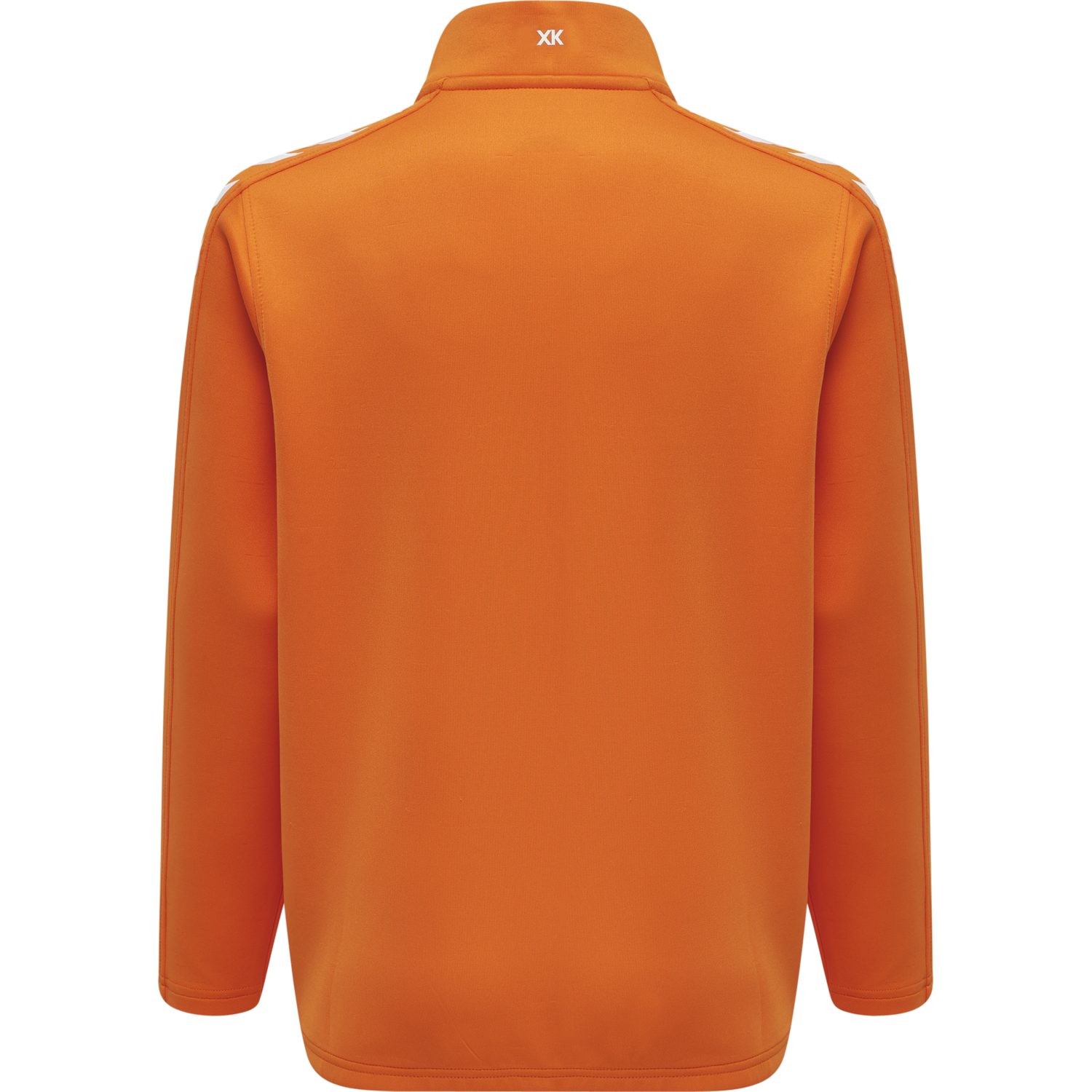 hmlCORE XK HALF ZIP POLY SWEAT KIDS, ORANGE TIGER, packshot