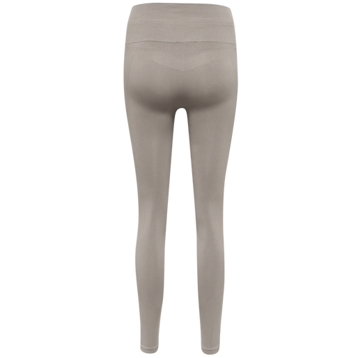 hmlTIF SEAMLESS HIGH WAIST TIGHTS, DRIFTWOOD, packshot