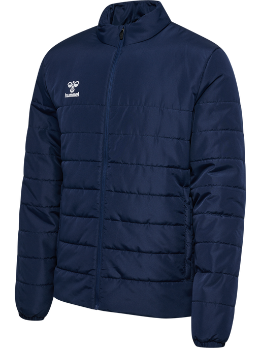 hmlESSENTIAL SHORT BENCH JKT, MARINE, packshot