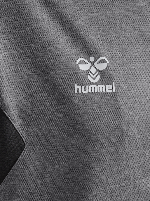 hmlAUTHENTIC PL ZIP HOODIE, GREY MELANGE, packshot