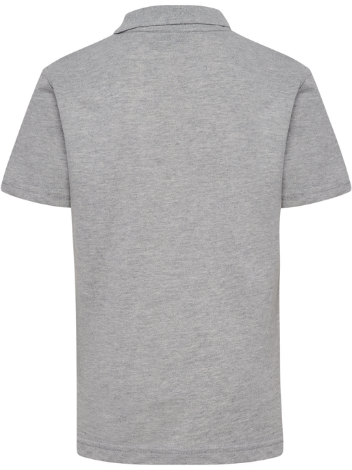 hmlMOVER COTTON POLO KIDS, GREY MELANGE, packshot