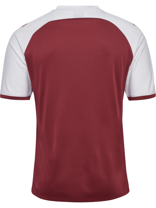 hmlMATCH LEAGUE JERSEY S/S, MAROON/WHITE, packshot