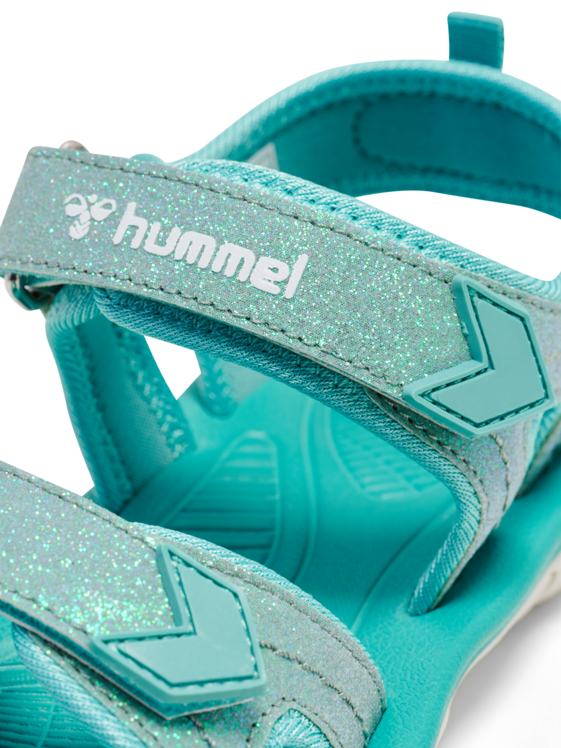 SANDAL SPORT GLITTER JR, BLUE SURF, packshot