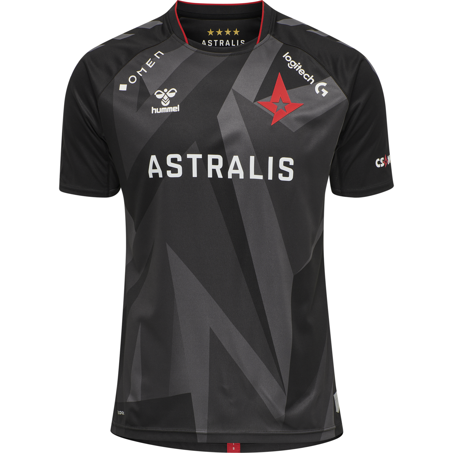 ASTRALIS 20/21 GAME JERSEY S/S, BLACK W/LOGO, packshot