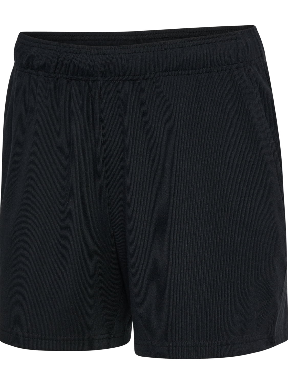 hmlPULSE RIB SHORTS, BLACK, packshot