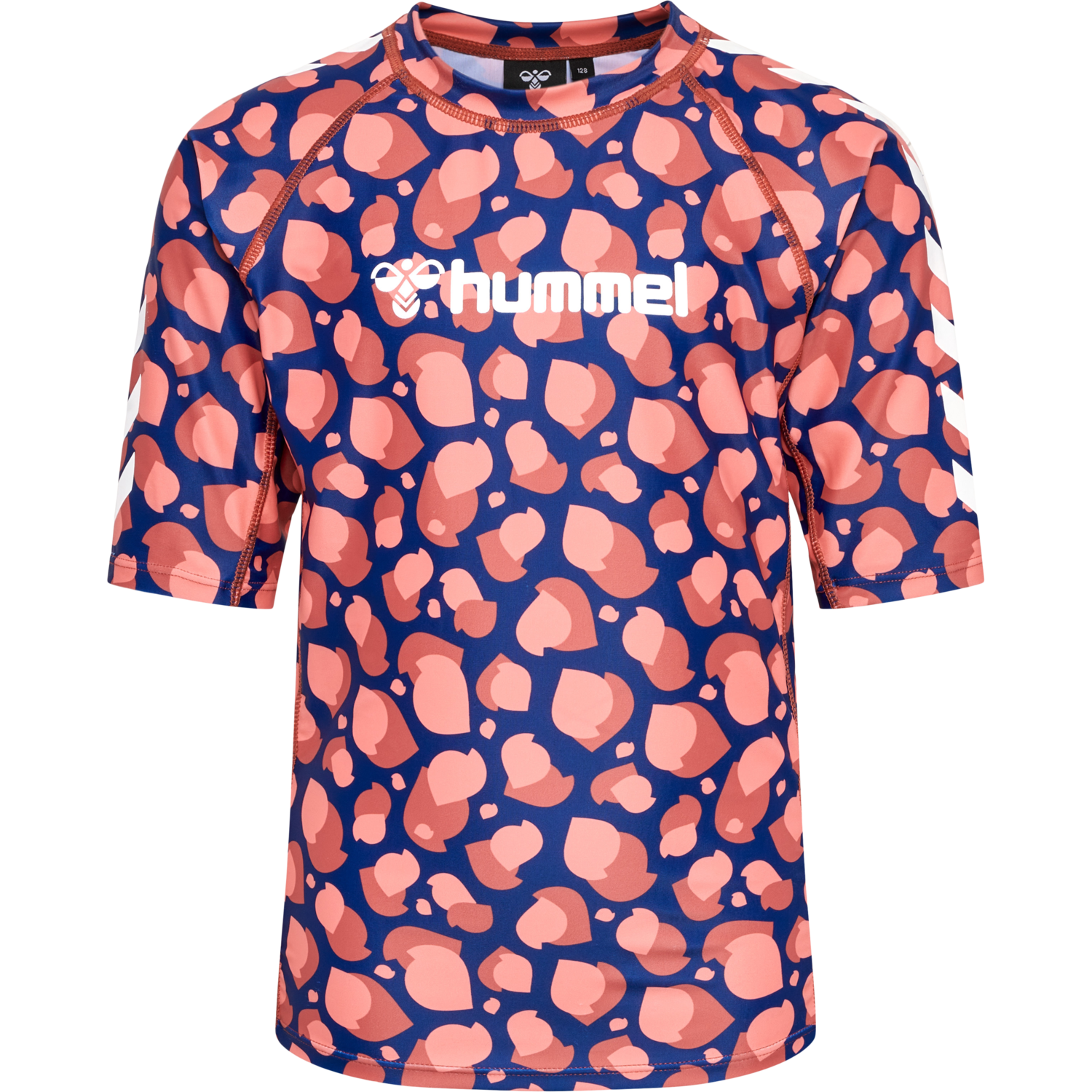 hmlLUCIA SWIM TEE, NAVY PEONY, packshot