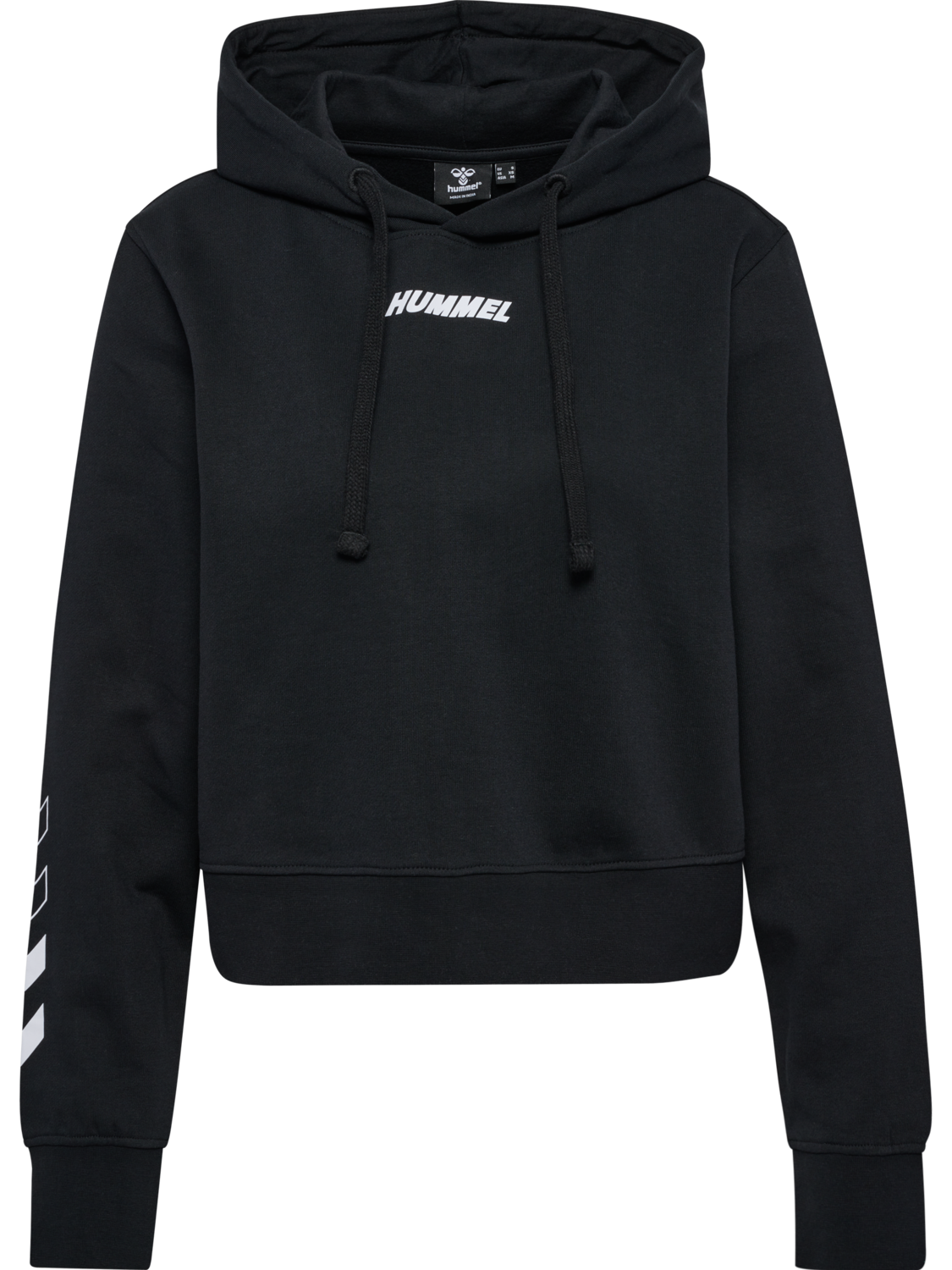 hmlELEMENTAL SHORT HOODIE WOMAN, BLACK, packshot
