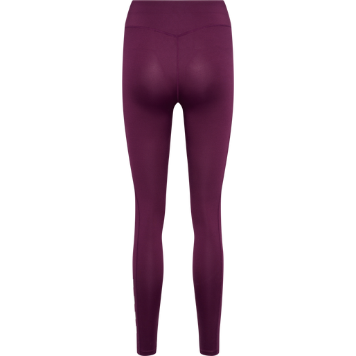 hmlMT CHIPO MID WAIST TIGHTS, GRAPE WINE, packshot