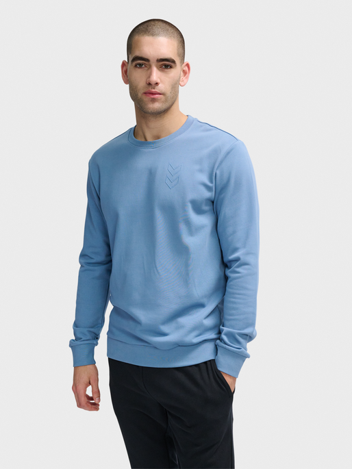 hmlACTIVE SWEATSHIRT, CORONET BLUE, model