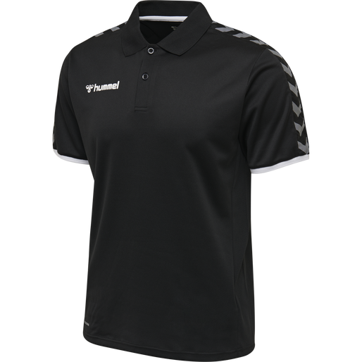 hmlAUTHENTIC FUNCTIONAL POLO, BLACK/WHITE, packshot