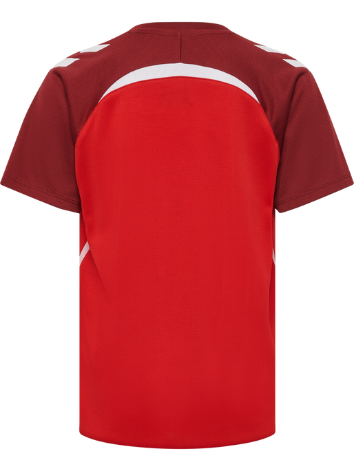 hmlLEAD 2.0 JERSEY S/S KIDS, TRUE RED/MAROON, packshot