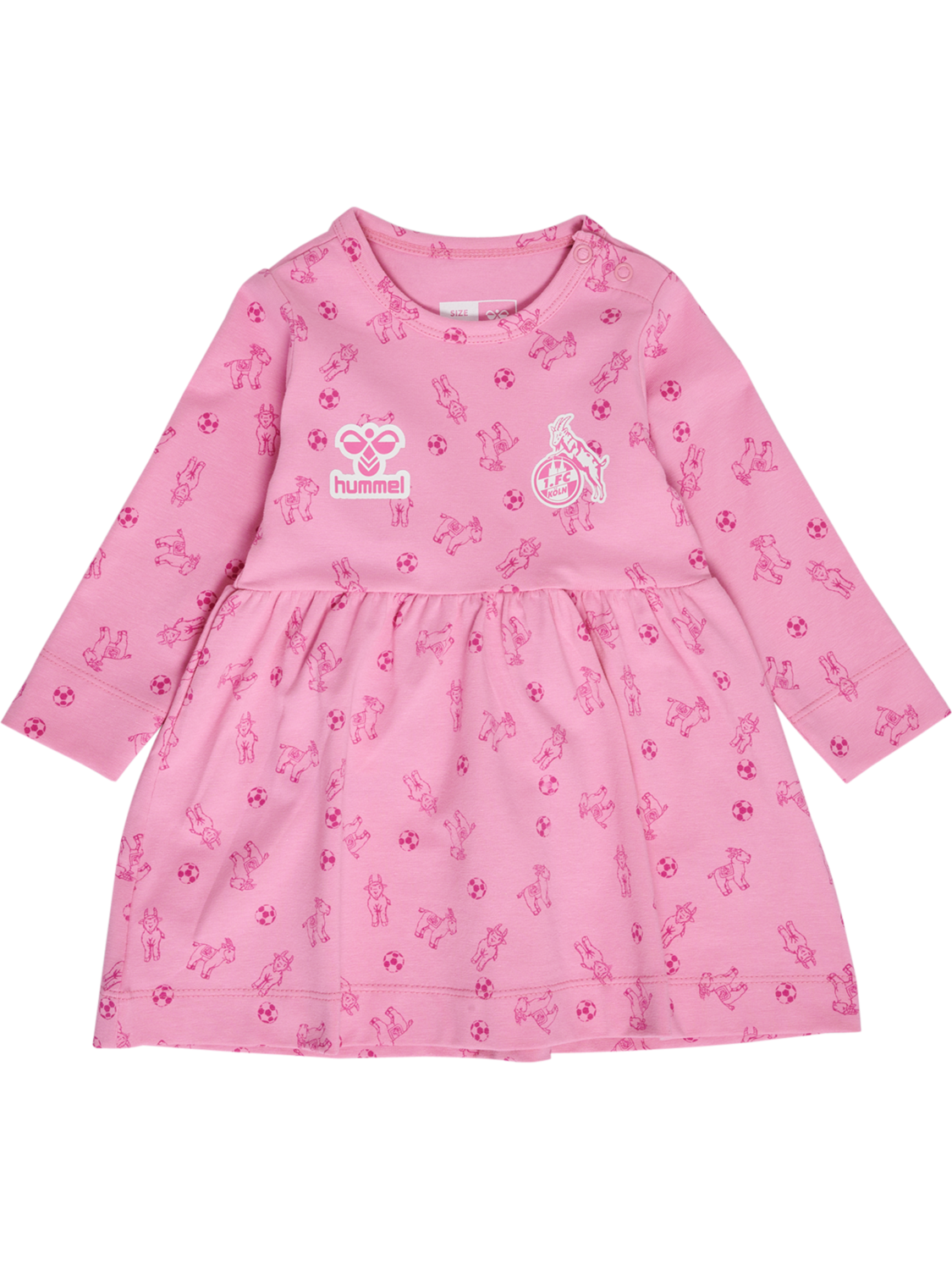 1FCK 23/24 BABY AOP DRESS L/S, ROSEBLOOM, packshot