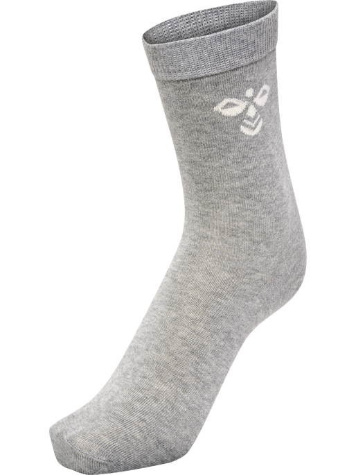 SUTTON 3-PACK SOCK, GREY MELANGE, packshot