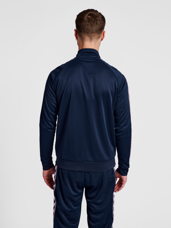 hmlIC LERBY POLY ZIP JACKET, PEACOAT, model