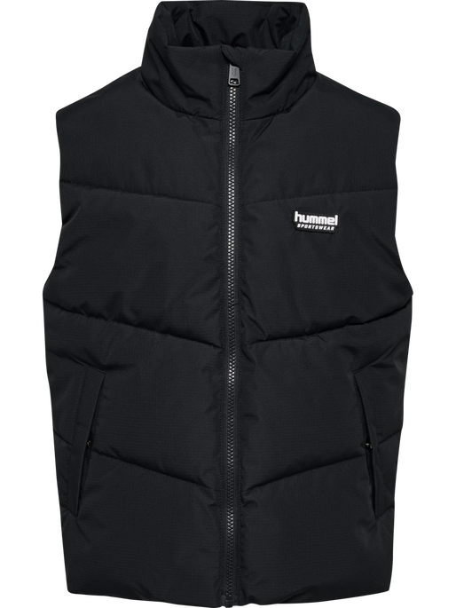 hmlJR PUFFER VEST, BLACK hmlJR PUFFER VEST, BLACK, packshot