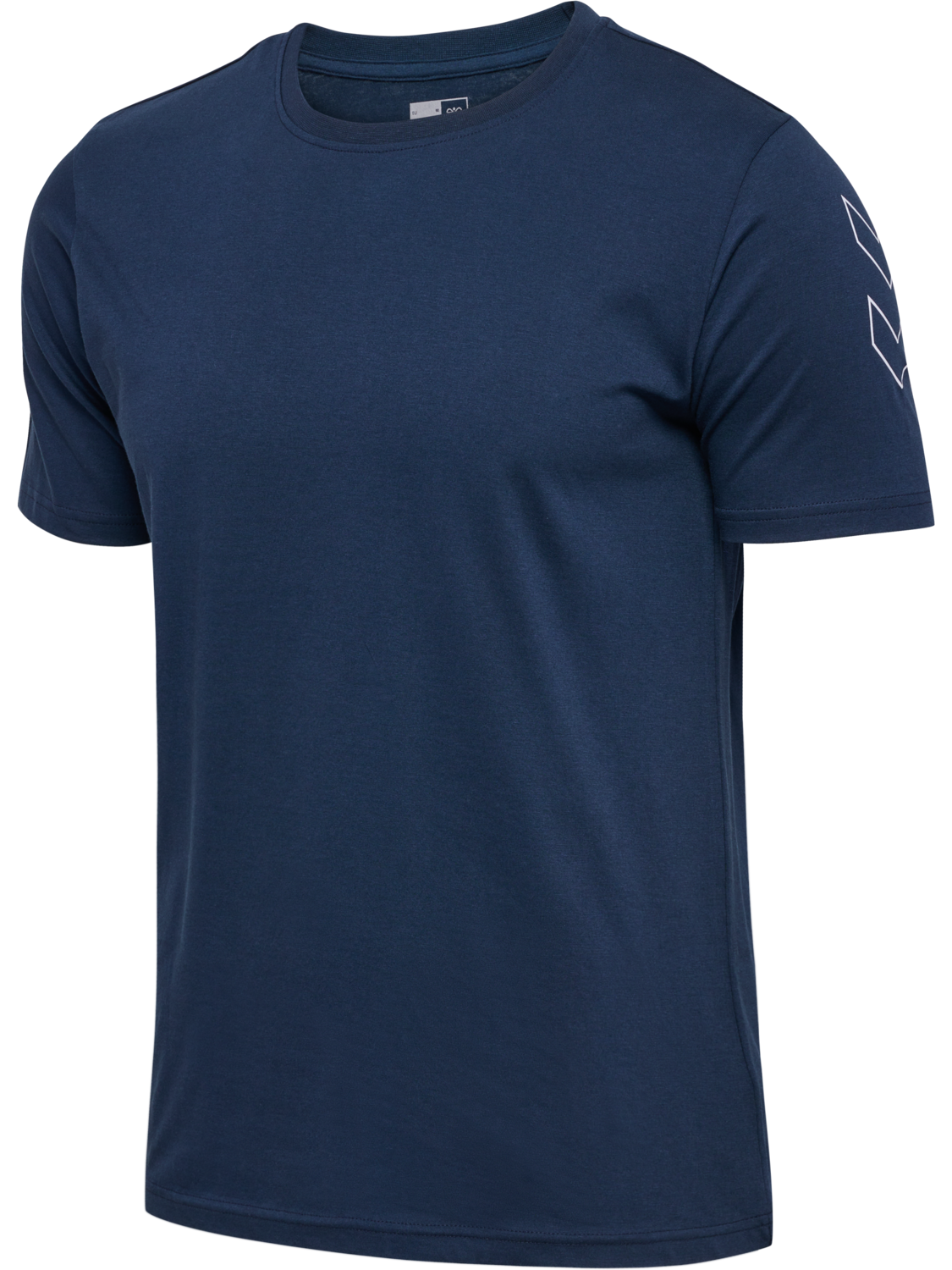 hmlELEMENTAL CHEVRON COTTON TEE, DRESS BLUES, packshot