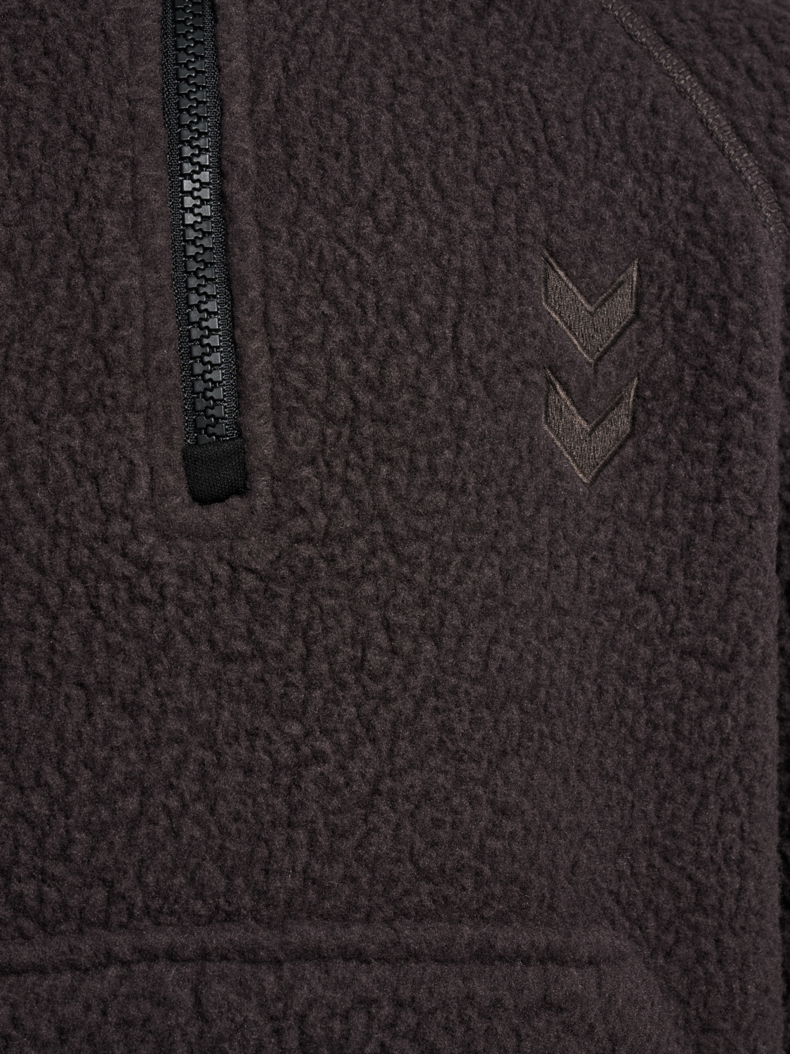 hmlJR MARTINI HALF ZIP JACKET, CHOCOLATE TORTE, packshot