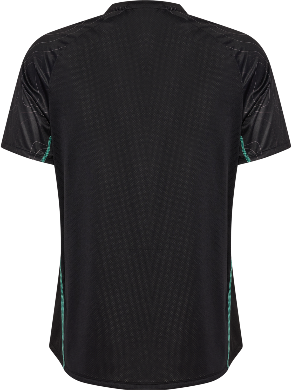 hmlBLAZE 2.0 TRAINING JERSEY S/S, BLACK/POOL BLUE, packshot