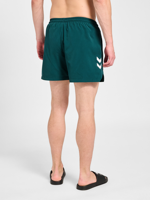 hmlPULSE SWIM SHORTS, JUNE BUG, model