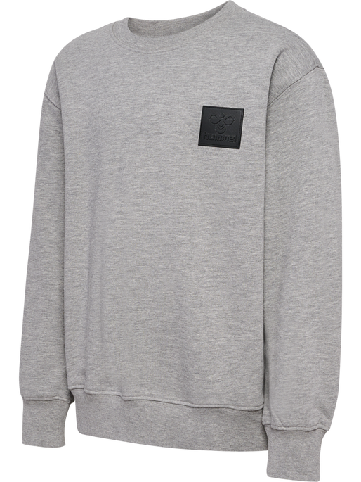 hmlCLEAN SWEATSHIRT, GREY MELANGE, packshot