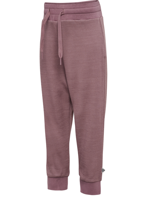 hmlMINI WOOL PANTS, TWILIGHT MAUVE, packshot