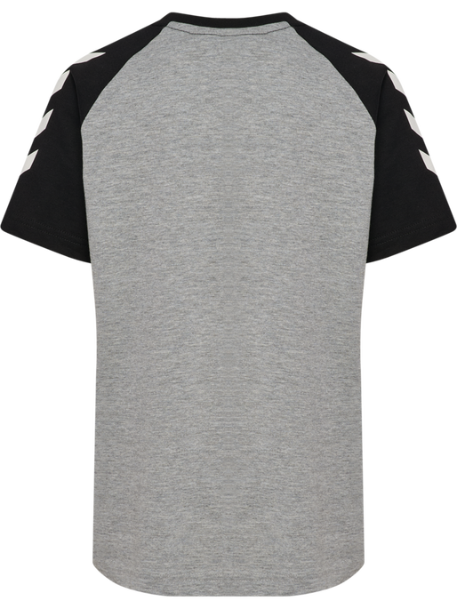hmlJR LOGO T-SHIRT S/S, GREY MELANGE, packshot