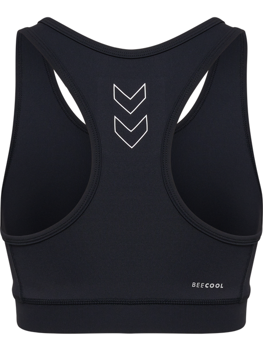hmlTE FUNDAMENTAL SPORTS BRA, BLACK/WHITE, packshot