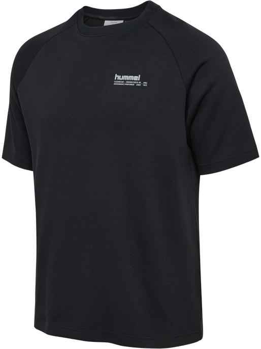 hmlTECH LOOSE T-SHIRT, BLACK, packshot
