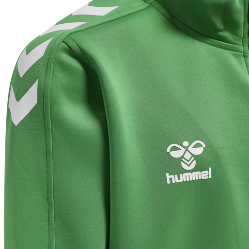 hmlCORE XK POLY ZIP SWEAT KIDS, JELLY BEAN, packshot