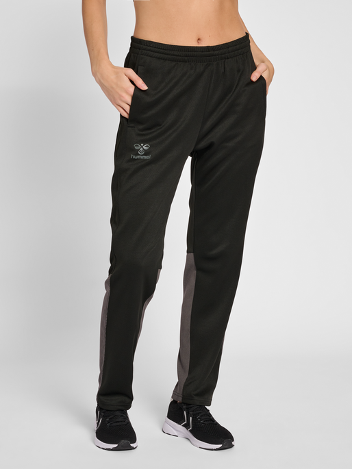 hmlONGRID POLY PANTS WO, JET BLACK, model