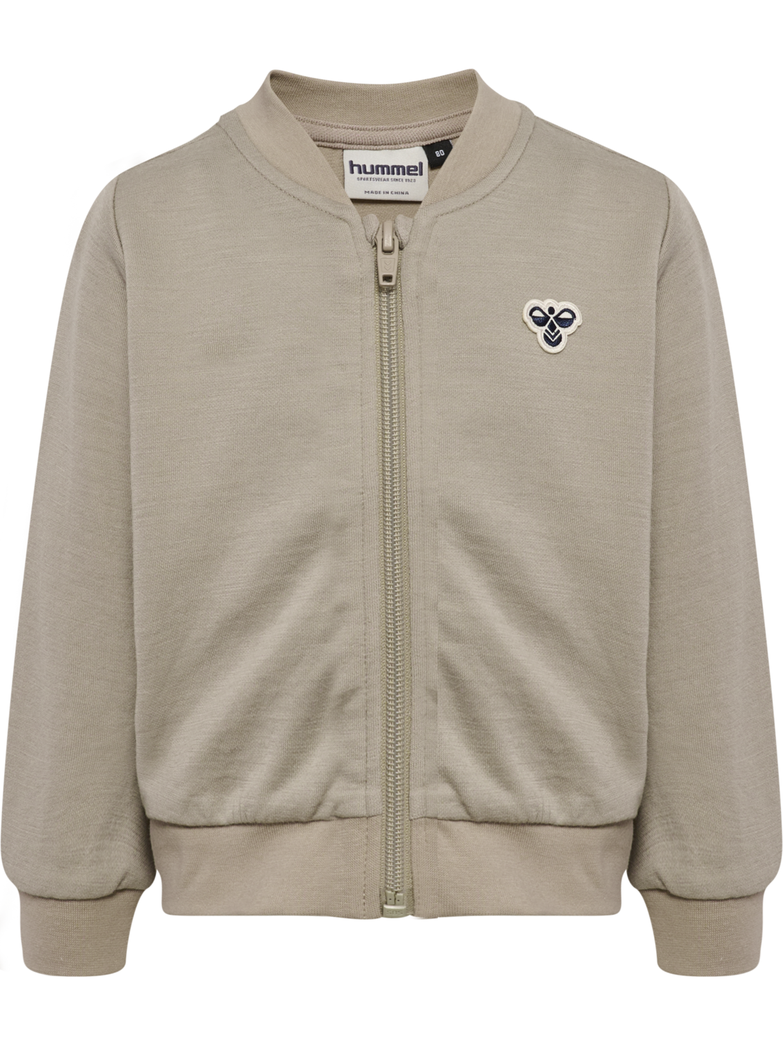 hmlMINI WOOL ZIP JACKET BEE, VINTAGE KHAKI, packshot