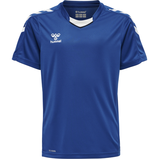 hmlCORE XK POLY JERSEY S/S KIDS, TRUE BLUE, packshot