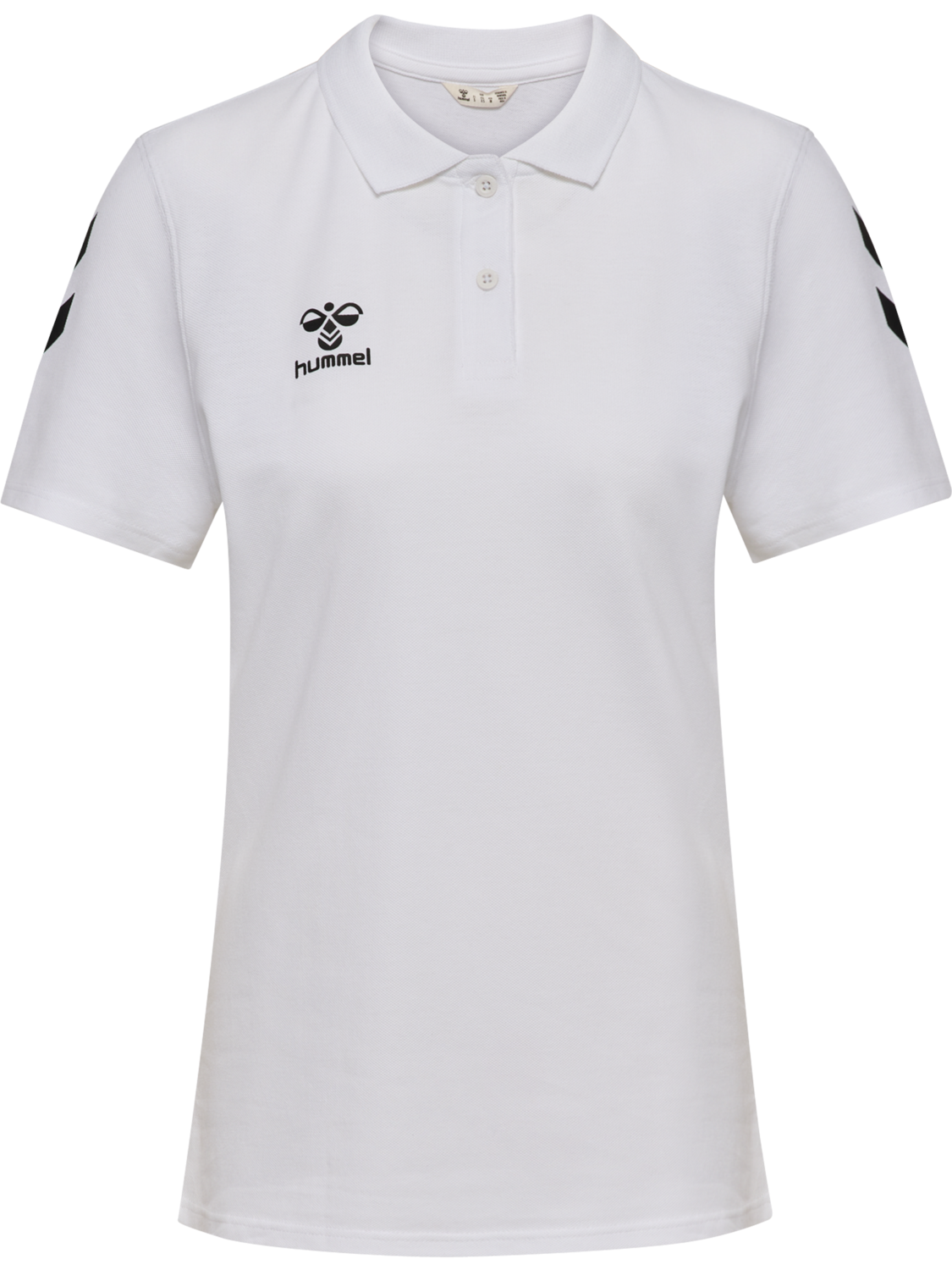 hmlGO 2.0 CHEVRON POLO WOMAN, WHITE, packshot