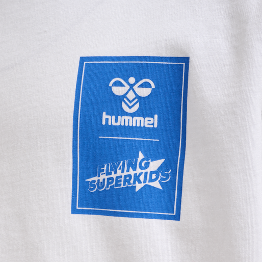 hmlFLYING TRES T-SHIRT S/S, BRIGHT WHITE, packshot