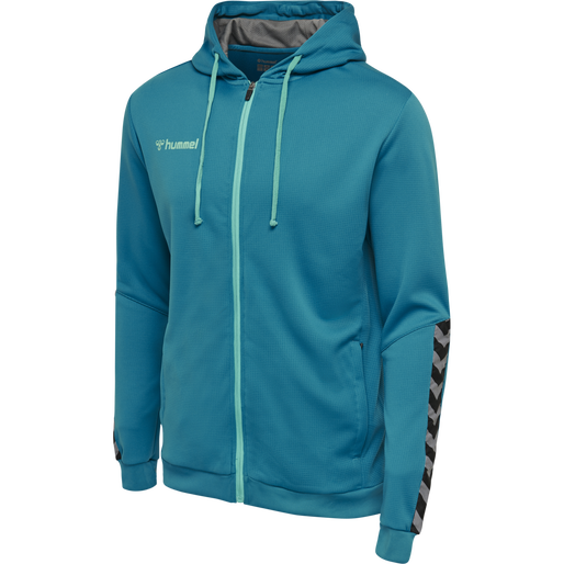 hmlAUTHENTIC POLY ZIP HOODIE, CELESTIAL, packshot