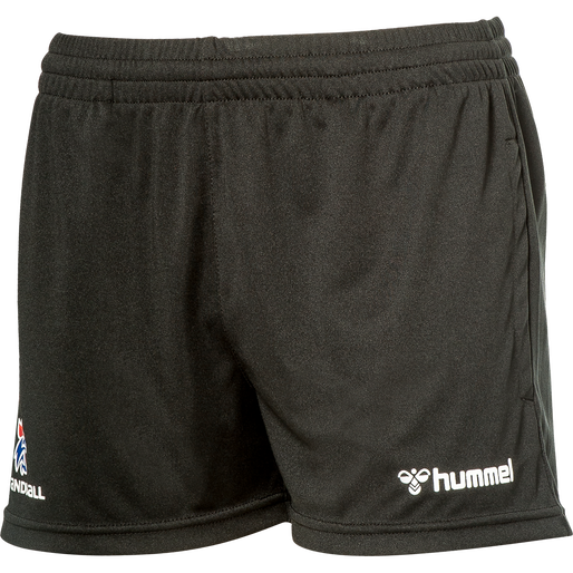 FFHB REFEREE POLY SHORTS WOMAN, BLACK W, packshot