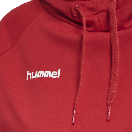 HMLGO COTTON HOODIE WOMAN, TRUE RED, packshot