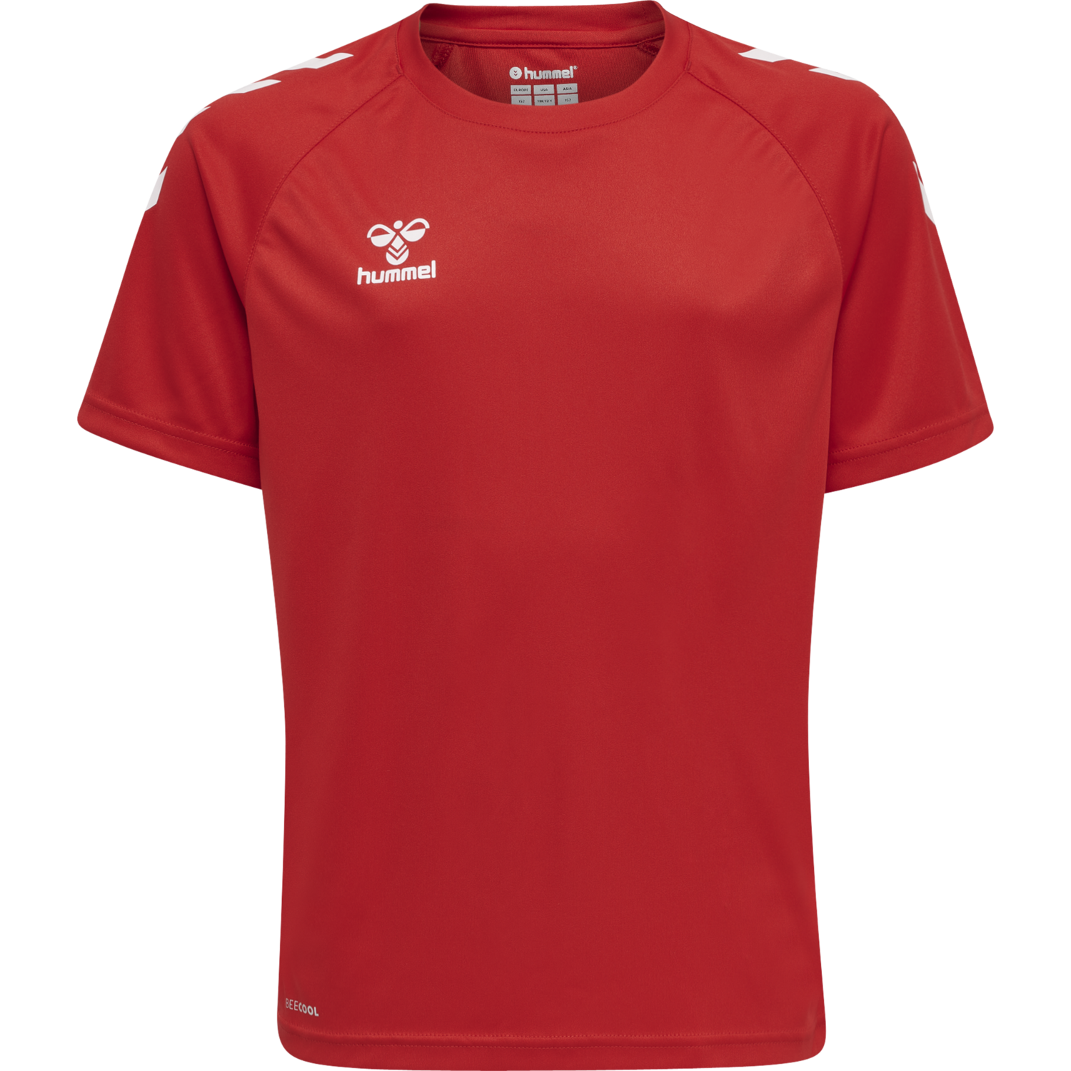 hmlCORE XK CORE POLY TEE S/S KIDS, TRUE RED, packshot