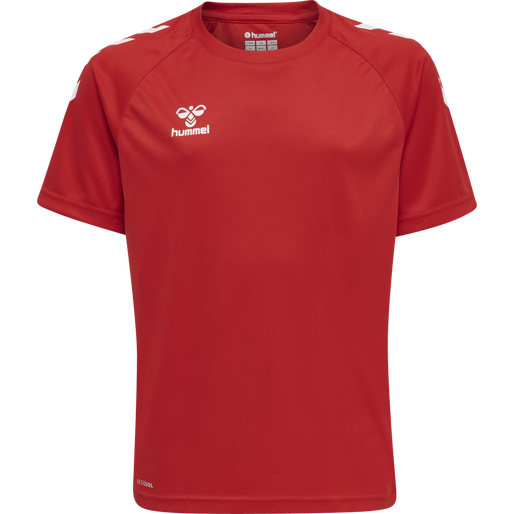 hmlCORE XK CORE POLY TEE S/S KIDS, TRUE RED, packshot
